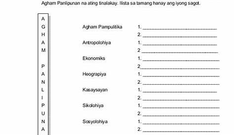 D Gawain Sa Pagkatuto Bilang 1 Hanapin Ang Mga Salitang May Kaugnayan