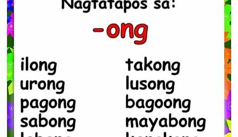 Salitang Nagtatapos Sa Ng - Three Strikes and Out