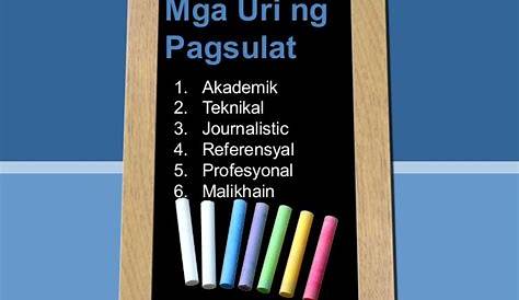 Mga Uri Ng Pagsulat At Halimbawa - Coal Export Action