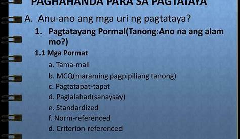 Mga Uri Ng Tanong Sa Filipino Conten Den 4 Images