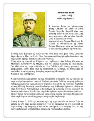 Ang Nakamamanghang mga Kontribusyon ni Antonio Luna sa Pag-unlad ng Pilipinas