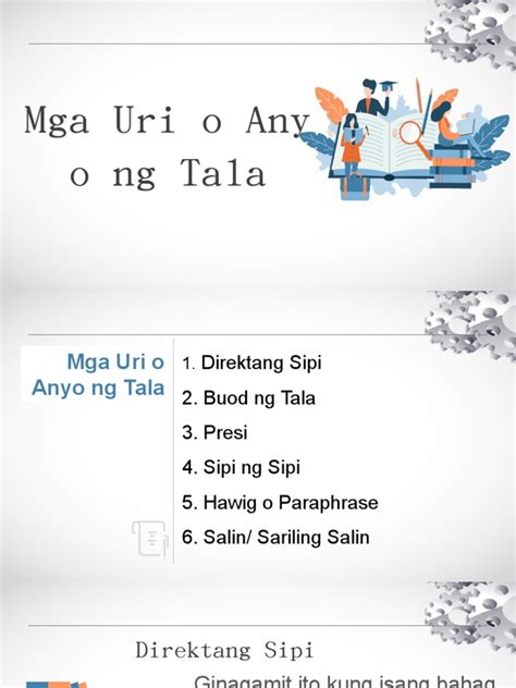 mga uri o anyo ng tala