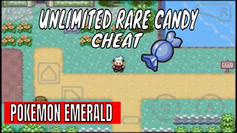 mgba pokemon emerald rare candy cheat