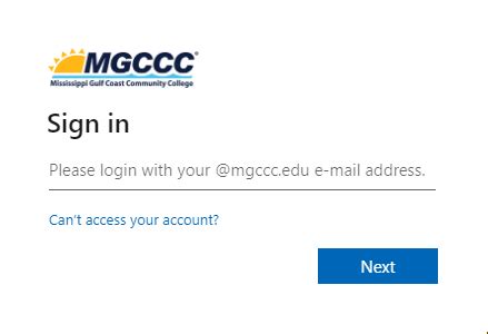 mgccc canvas sign in