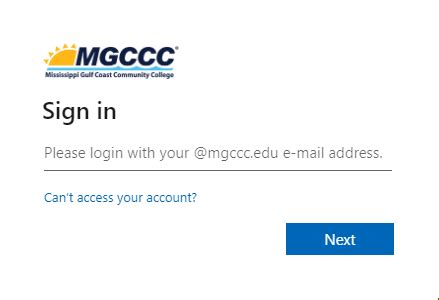mgccc web services log in