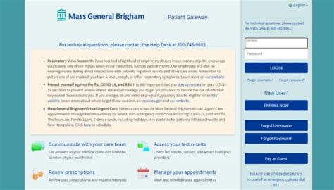 mgh patient gateway log in