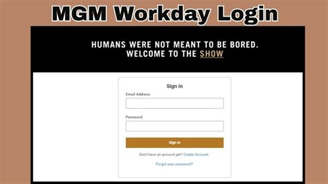 mgm international workday login