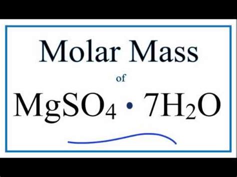 mgso4 7h2o molar mass
