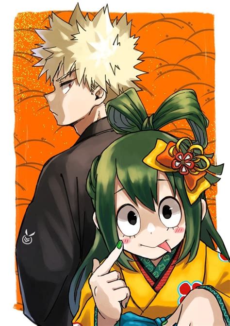 mha bakugou x tsuyu