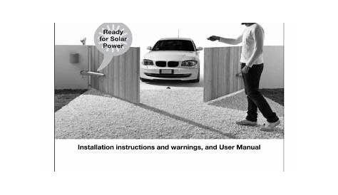 MHOUSE WG2 INSTALLATION INSTRUCTIONS AND USER MANUAL Pdf