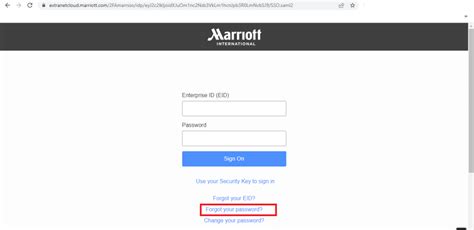 mhub marriott login password reset