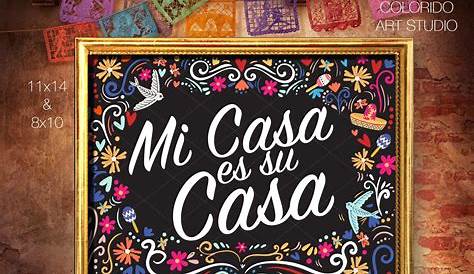 The Printed Home | 'Mi Casa es Su Casa' Typography Poster