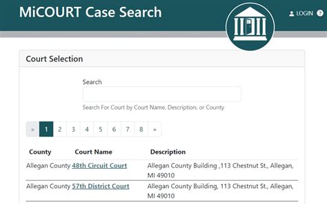 mi court case lookup