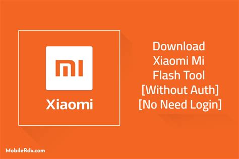 mi flash without auth