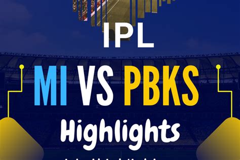 mi vs pbks ipl highlights