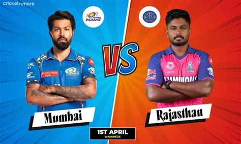 mi vs rr cricket match