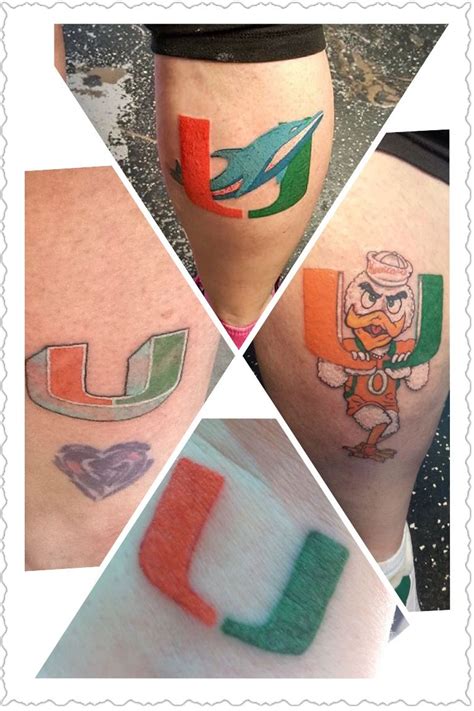 Innovative Miami Hurricanes Tattoo Designs References