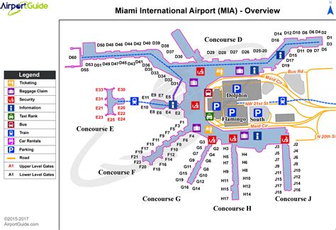 miami airport terminal map