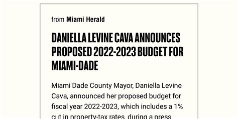 miami dade county proposed budget 2023-24