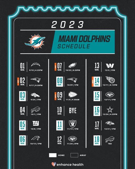 miami dolphins schedule december 2023