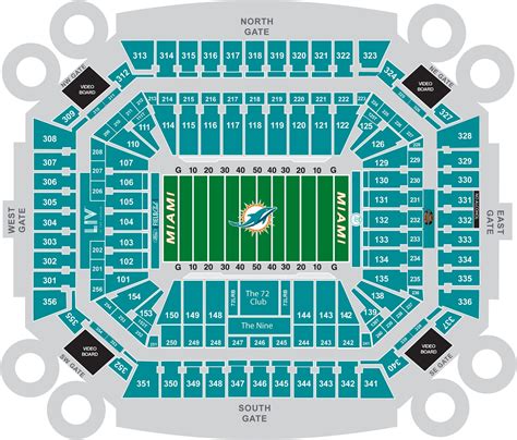 miami dolphins stadium seating capacity