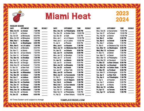 miami heat 2023-24 printable schedule