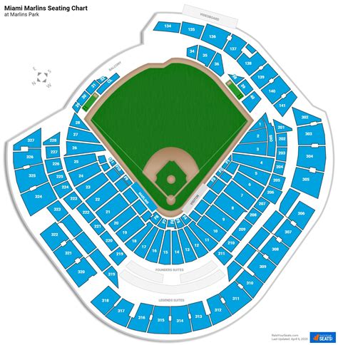 miami marlins stadium seating map