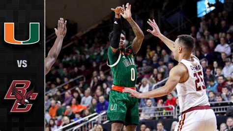 miami vs boston college basketball