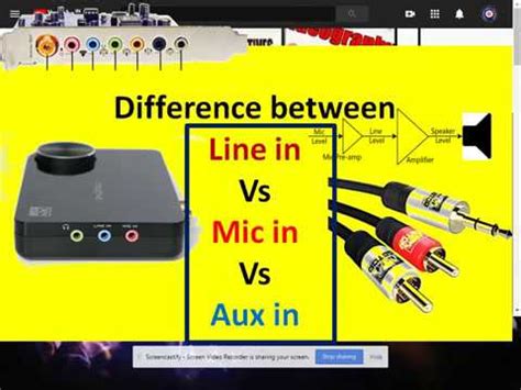 Mic Input Vs Aux Input