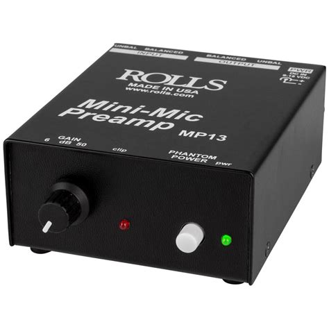 Mic Preamp For Phantom Power