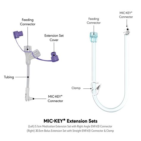 Mic-Key Extension Set