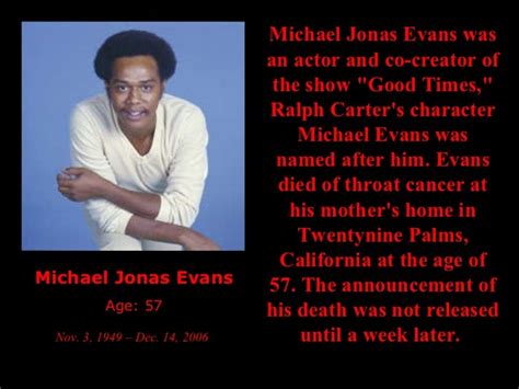 michael jonas evans cause of death