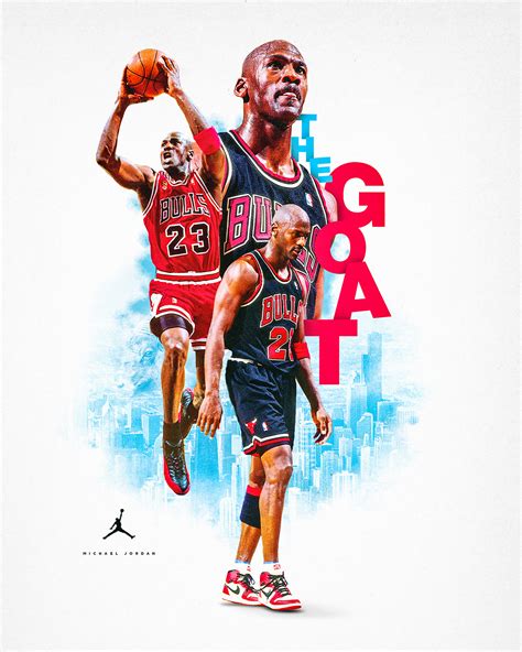 michael jordan the goat poster