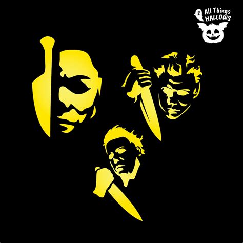 Michael Keaton Pumpkin Stencil Printable