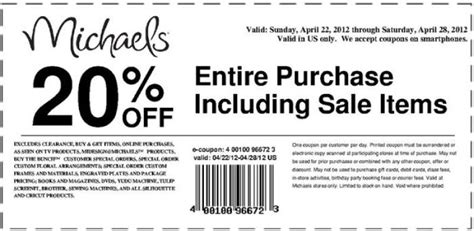 Michael's 20 Off Coupon – Get The Most From Your Shopping Experience