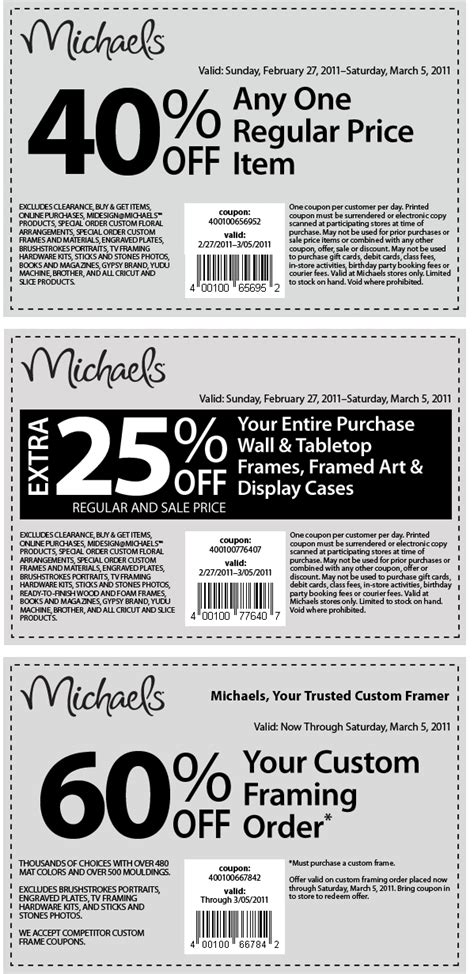 michaels coupons printable 2019