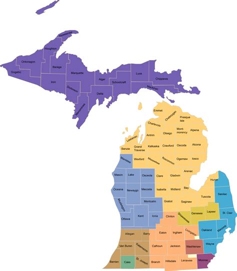 Michigan Ua Jurisdiction Map