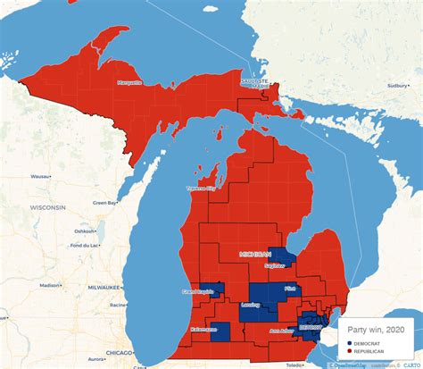 Michigan Voting Map 2022