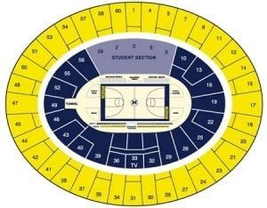 Crisler Center Seating Chart Seating Charts & Tickets