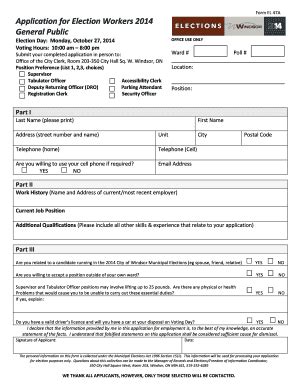 michigan election worker application