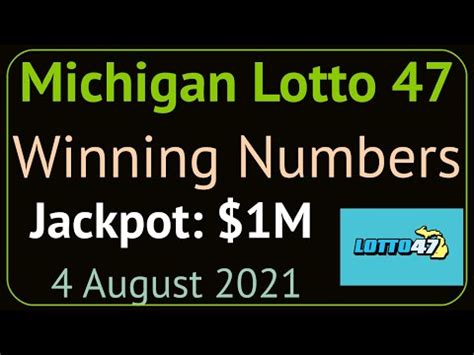 michigan lottery 47 results winning numbers