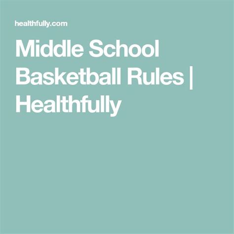 michigan middle school basketball rules