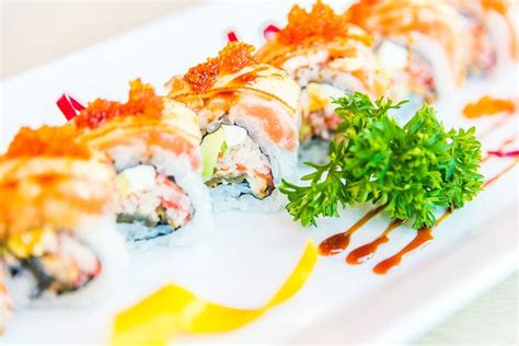 U of M roll and a TNT roll from Sushi Zen in Brighton, Michigan. r/sushi