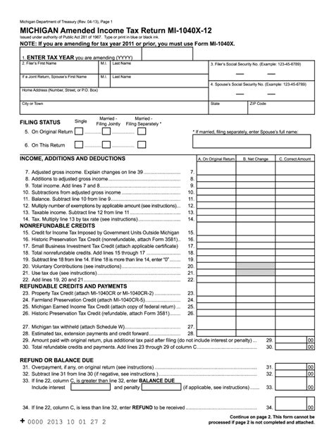 michigan tax form 1040 schedule 1