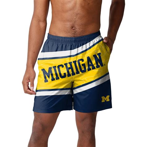 michigan wolverines swim trunks