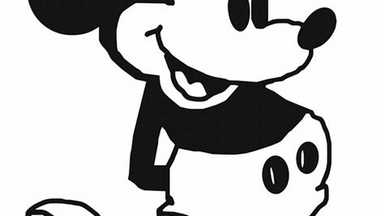 Unlock Timeless Disney Magic: Explore the World of Mickey Mouse Clip Art Black and White