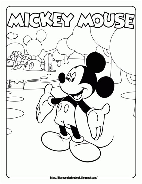 Mickey Mouse Clubhouse Printable Coloring Pages Coloring Home