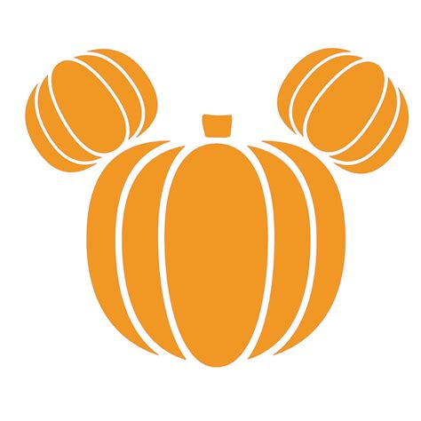 Mickey Pumpkin SVG Cricut svg Silhouette Cut File Clipart Etsy