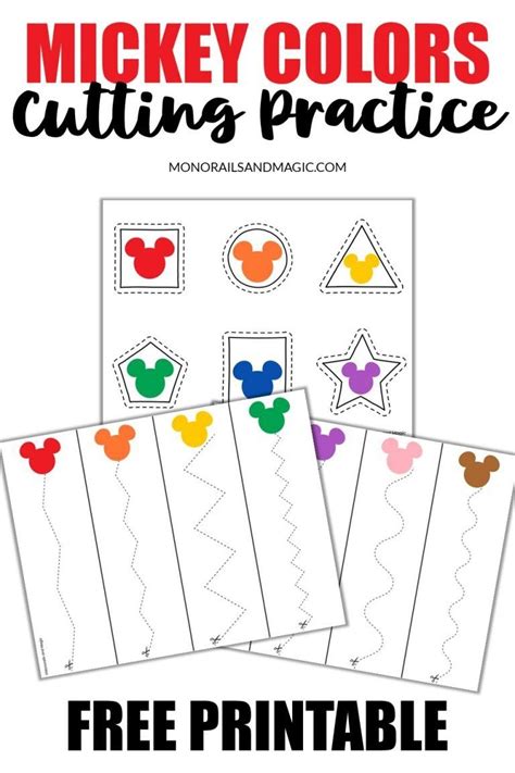 Mickey Mouse Cutting Activity