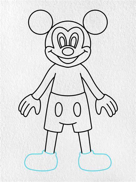 How to Draw Mickey Mouse Easy Drawing Tutorial For kids